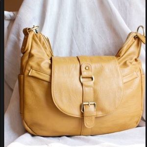Kelly Moore B-Hobo Leather Bag (Mustard)